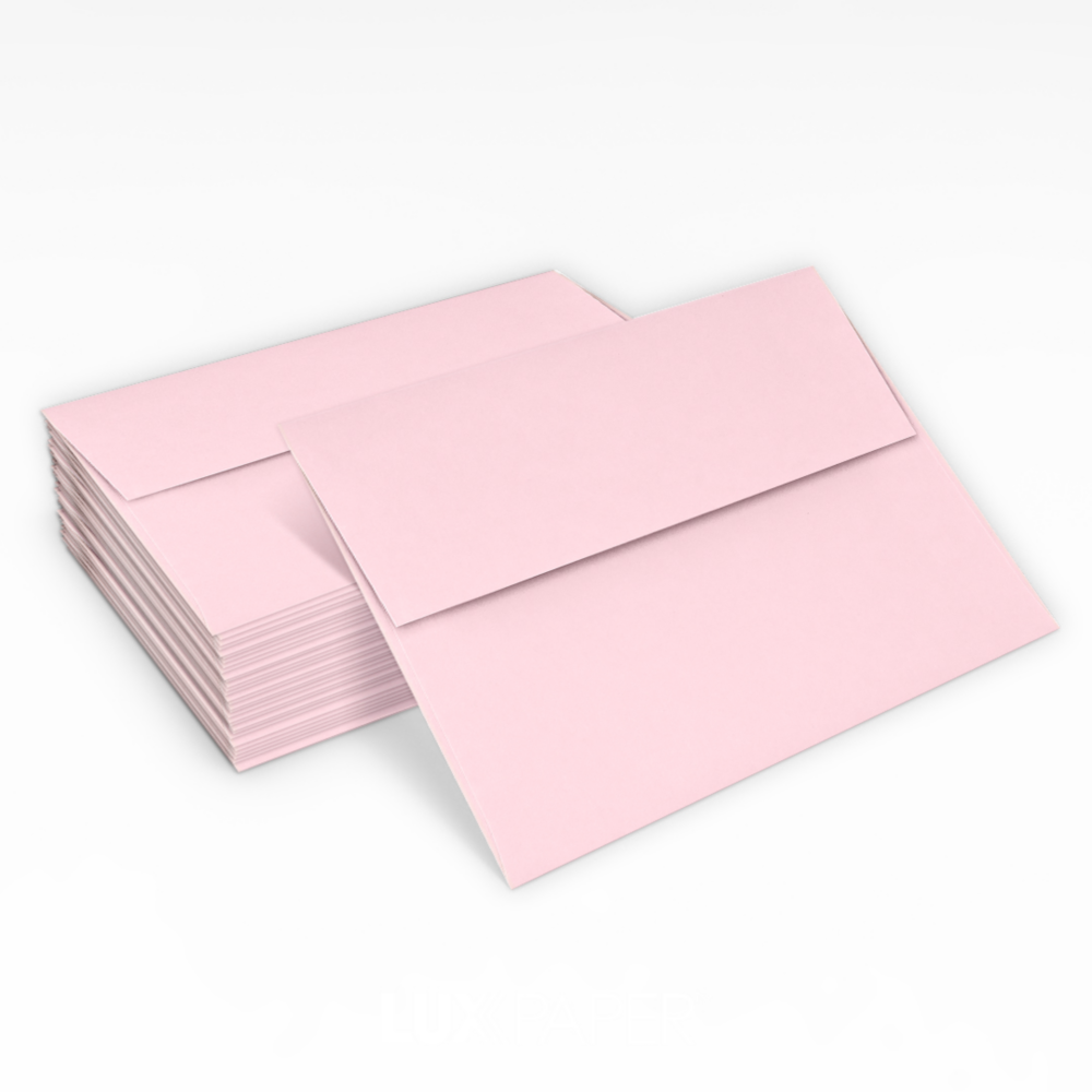 Baby Candy Pink 32lb A1 Invitation Envelopes (3 5/8 x 5 1/8) with Peel & Seal