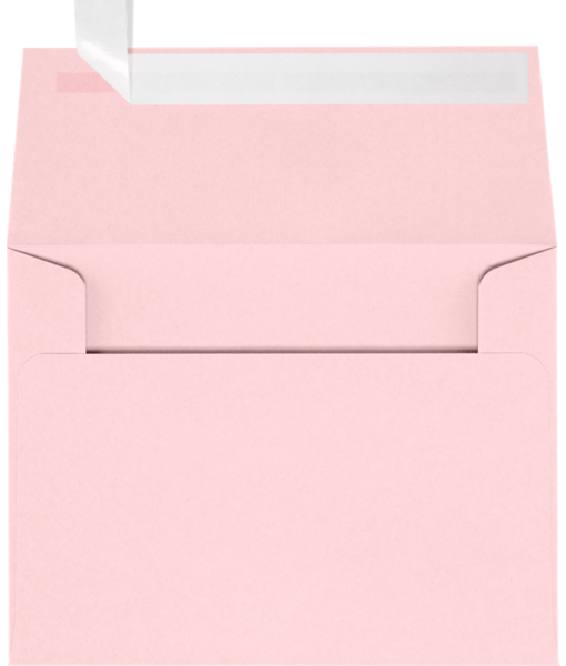 Baby Candy Pink 32lb A1 Invitation Envelopes (3 5/8 x 5 1/8) with Peel & Seal