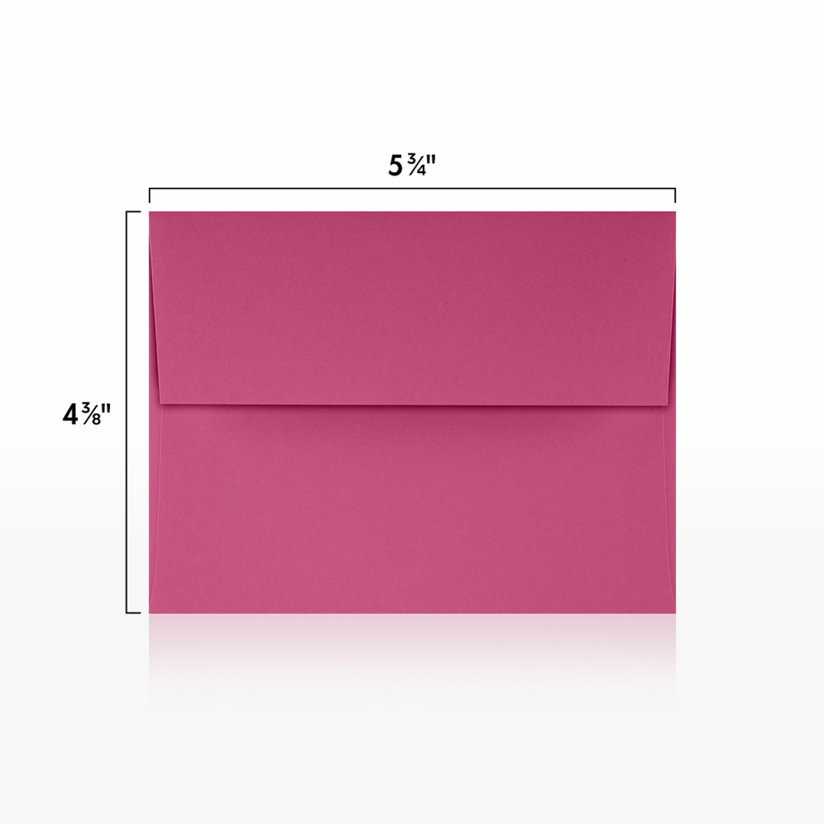 Fuchsia Pink Magenta 32lb A2 Invitation Envelopes (4 3/8 x 5 3/4) with Peel & Seal