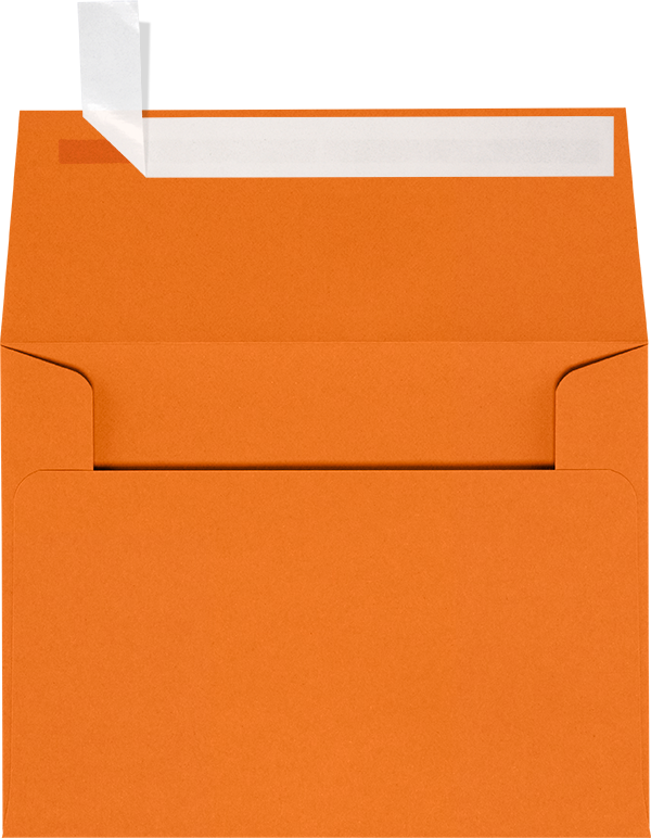 Mandarin Orange 32lb A2 Invitation Envelopes (4 3/8 x 5 3/4) with Peel & Seal