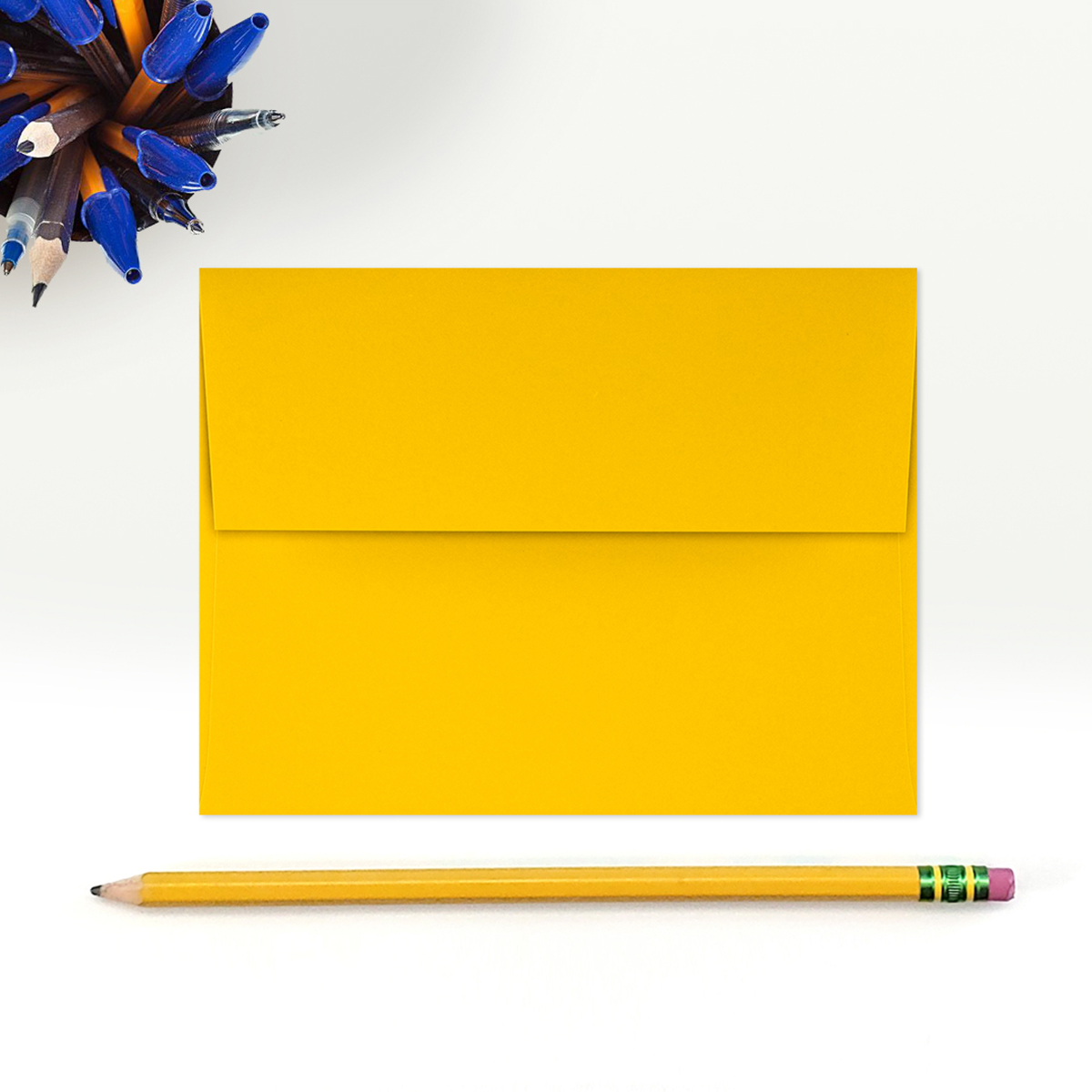 Sunflower Yellow 32lb A2 Invitation Envelopes (4 3/8 x 5 3/4) with Peel & Seal
