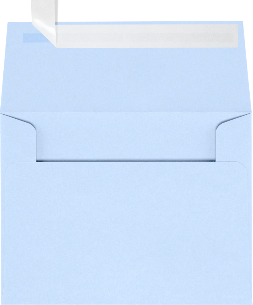 Baby Blue 32lb A2 Invitation Envelopes (4 3/8 x 5 3/4) with Peel & Seal