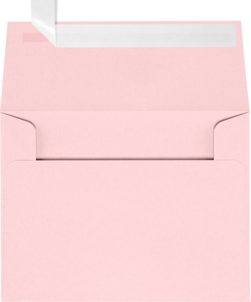 Baby Candy Pink 32lb A2 Invitation Envelopes (4 3/8 x 5 3/4) with Peel & Seal
