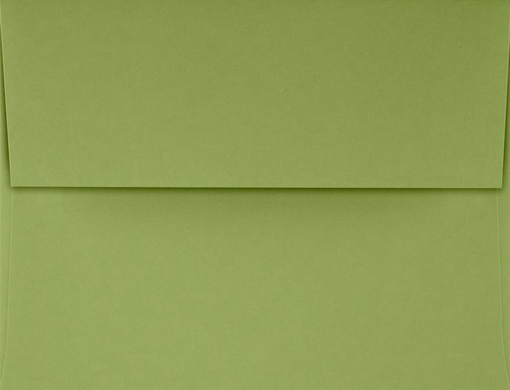 Olive Green 28lb A2 Invitation Envelopes (4 3/8 x 5 3/4) with Peel & Seal