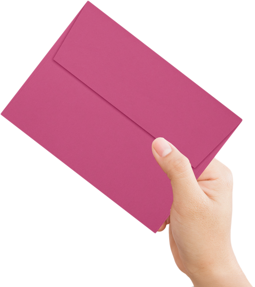 Fuchsia Pink Magenta 32lb A6 Invitation Envelopes (4 3/4 x 6 1/2) with Peel & Seal