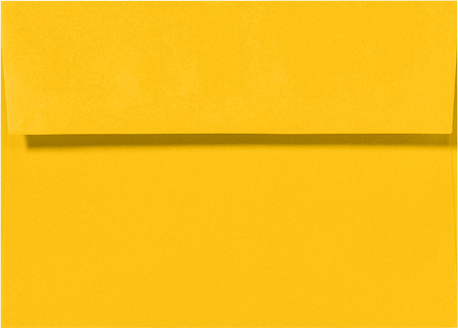 Sunflower Yellow 32lb A6 Invitation Envelopes (4 3/4 x 6 1/2) with Peel & Seal