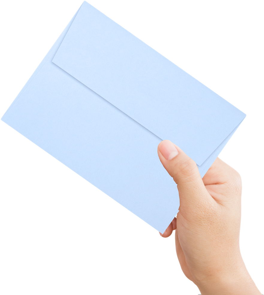 Baby Blue 32lb A6 Invitation Envelopes (4 3/4 x 6 1/2) with Peel & Seal