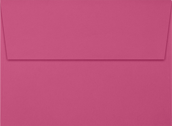 Fuchsia Pink Magenta 32lb A7 Invitation Envelopes (5 1/4 x 7 1/4) with Peel & Seal