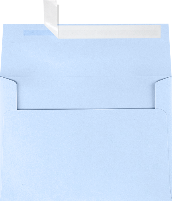 Baby Blue 32lb A7 Invitation Envelopes (5 1/4 x 7 1/4) with Peel & Seal