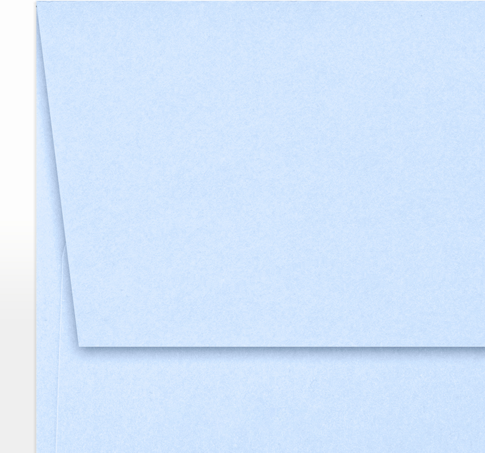 Baby Blue 32lb A7 Invitation Envelopes (5 1/4 x 7 1/4) with Peel & Seal