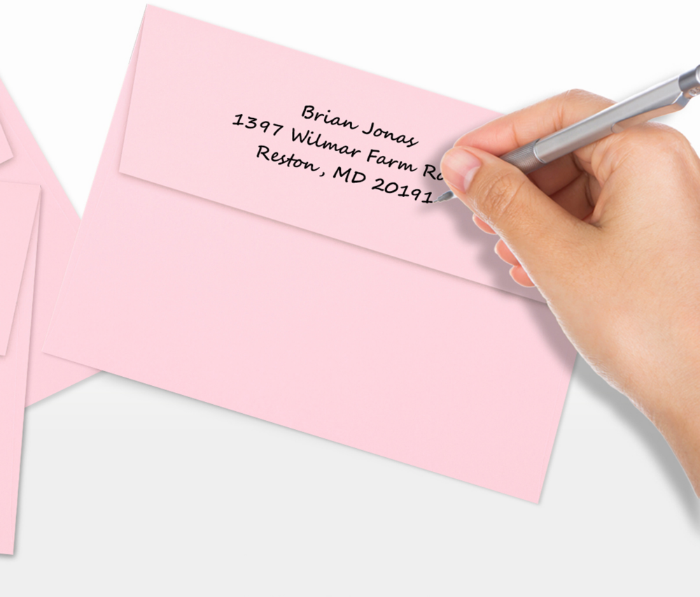 Baby Candy Pink 32lb A7 Invitation Envelopes (5 1/4 x 7 1/4) with Peel & Seal
