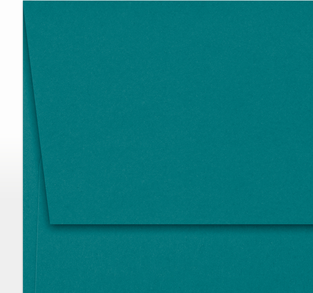 Teal Blue 32lb A7 Invitation Envelopes (5 1/4 x 7 1/4) with Peel & Seal