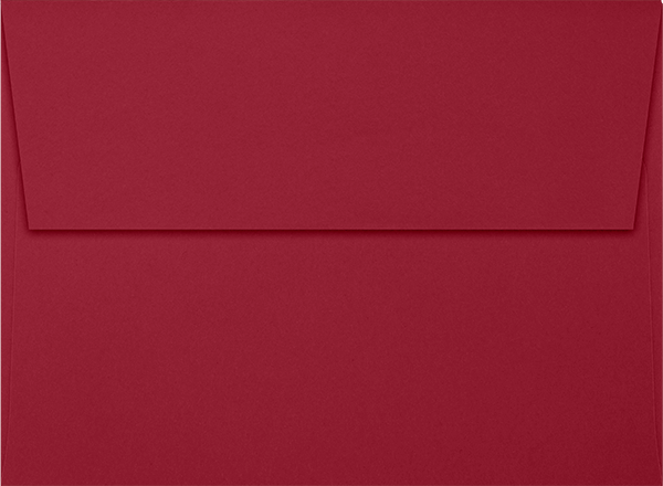 Garnet Dark Red 32lb A7 Invitation Envelopes (5 1/4 x 7 1/4) with Peel & Seal