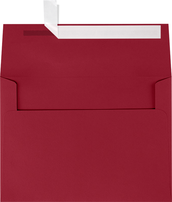 Garnet Dark Red 32lb A7 Invitation Envelopes (5 1/4 x 7 1/4) with Peel & Seal