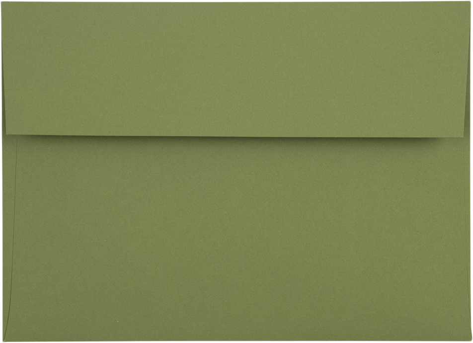 Olive Green 28lb A7 Invitation Envelopes (5 1/4 x 7 1/4) with Peel & Seal