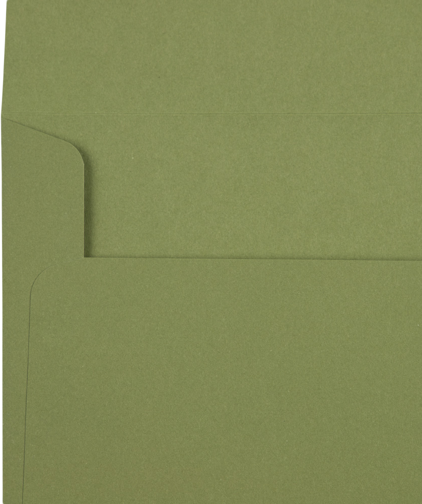 Olive Green 28lb A7 Invitation Envelopes (5 1/4 x 7 1/4) with Peel & Seal