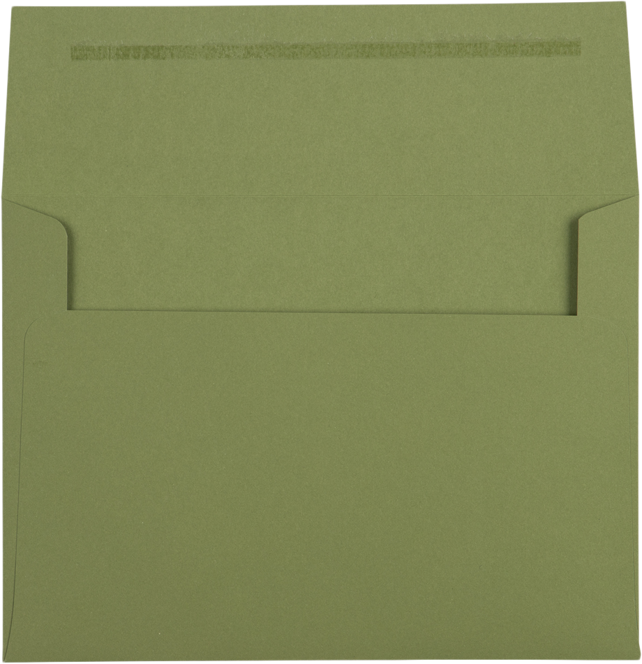 Olive Green 28lb A7 Invitation Envelopes (5 1/4 x 7 1/4) with Peel & Seal