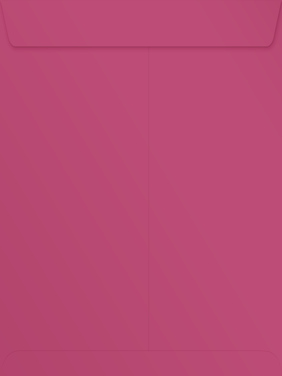 Fuchsia Pink Magenta 32lb 9 x 12 Open End Envelopes with Peel & Seal
