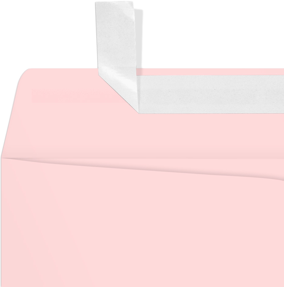 Baby Candy Pink 32lb 9 x 12 Open End Envelopes with Peel & Seal