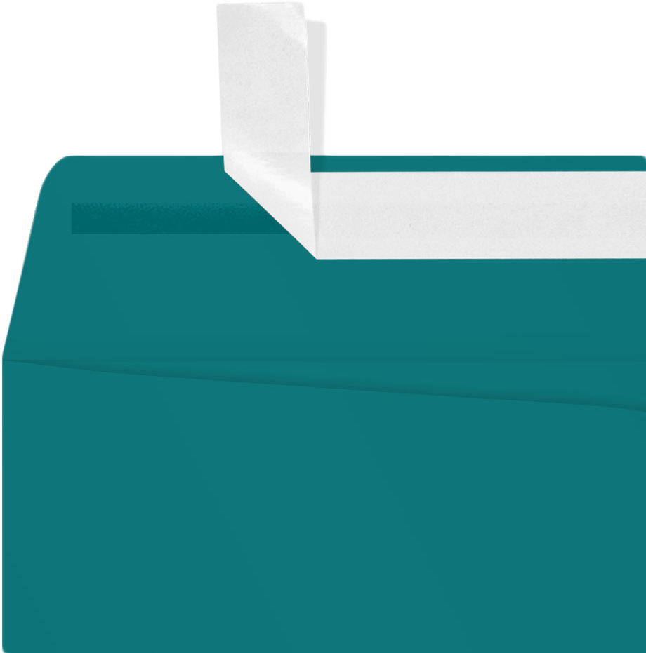 Teal Blue 32lb 9 x 12 Open End Envelopes with Peel & Seal