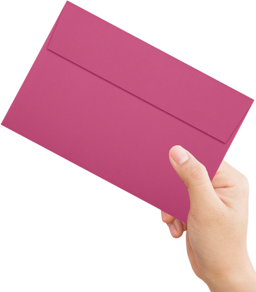 Fuchsia Pink Magenta 32lb A9 Invitation Envelopes (5 3/4 x 8 3/4) with Peel & Seal