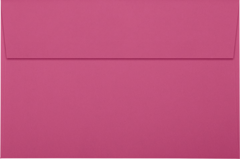 Fuchsia Pink Magenta 32lb A9 Invitation Envelopes (5 3/4 x 8 3/4) with Peel & Seal