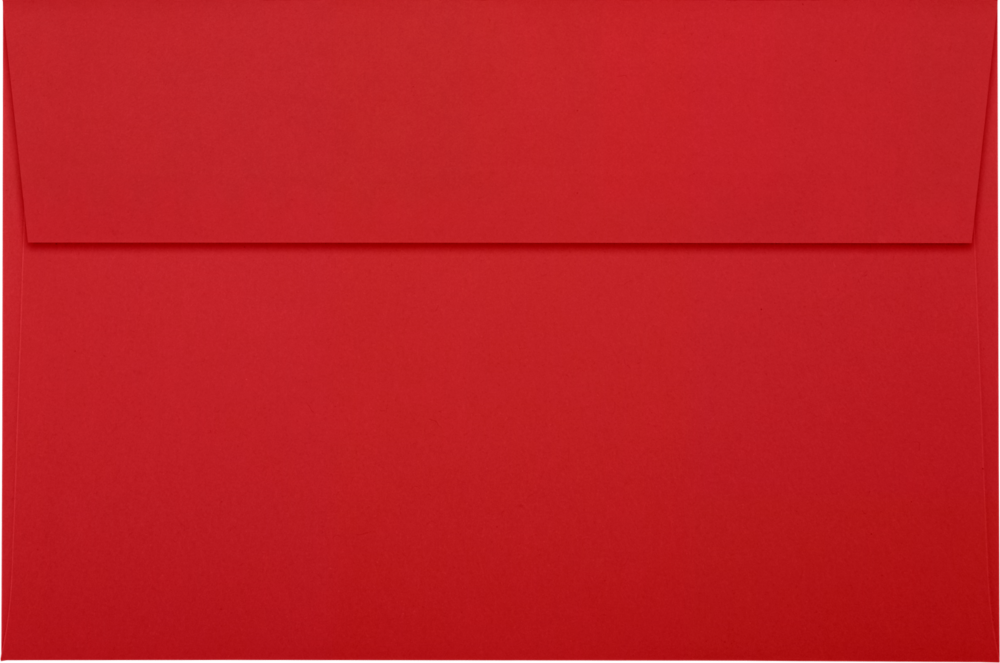 Red 32lb A9 Invitation Envelopes (5 3/4 x 8 3/4) with Peel & Seal