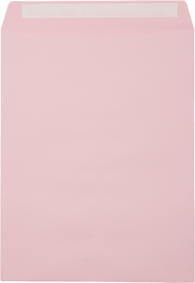 Baby Candy Pink 32lb 10 x 13 Open End Envelopes with Peel & Seal