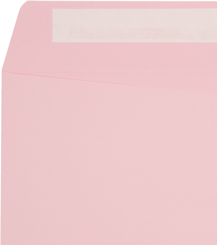 Baby Candy Pink 32lb 10 x 13 Open End Envelopes with Peel & Seal