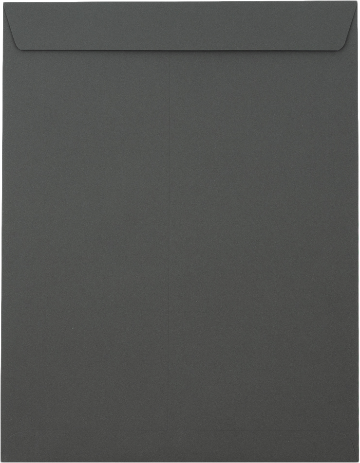 Dark Smoke Gray 32lb 10 x 13 Open End Envelopes with Peel & Seal