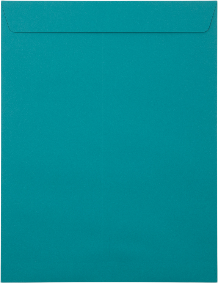 Teal Blue 32lb 10 x 13 Open End Envelopes with Peel & Seal