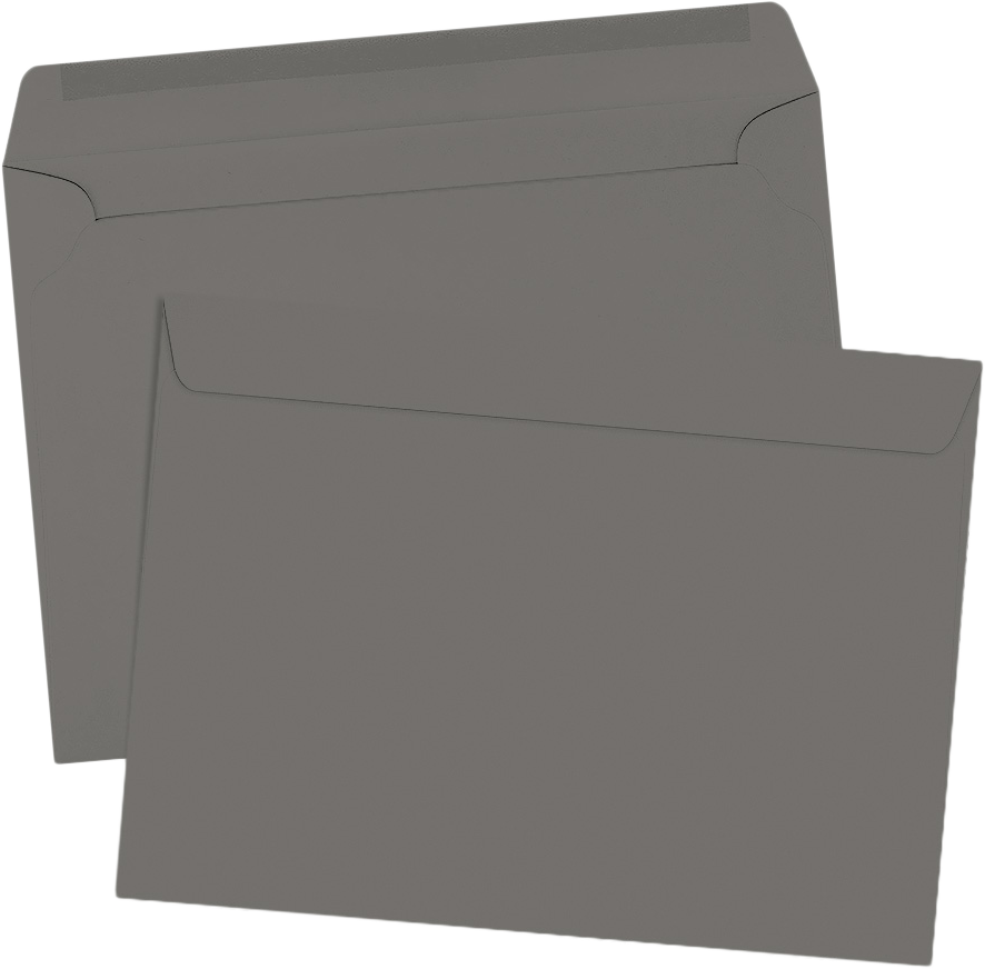 Dark Smoke Gray 32lb 9 x 12 Booklet Envelopes