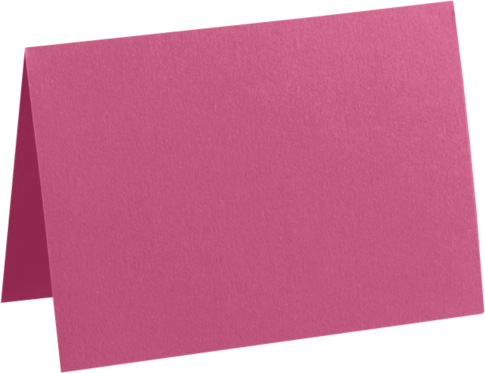 Fuchsia Pink Magenta 100lb A7 Foldover Cards (5 1/8 x 7)