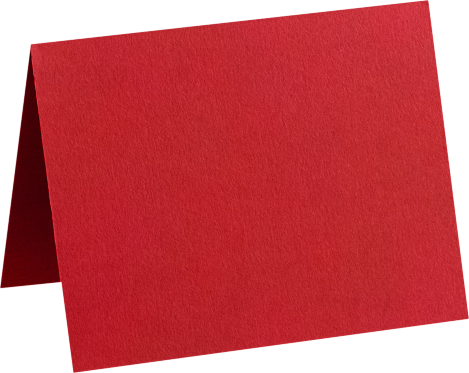 Ruby Red 100lb A7 Foldover Cards (5 1/8 x 7)
