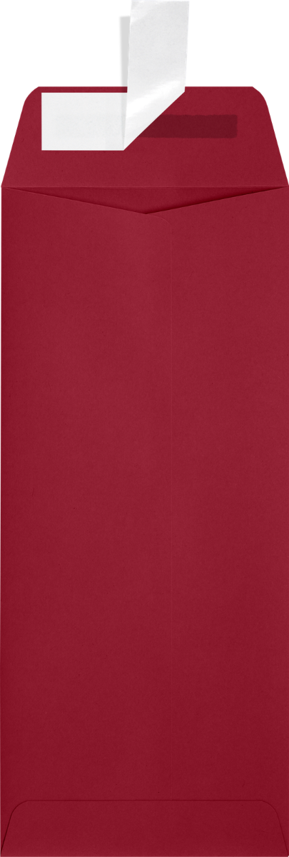 Garnet Dark Red 32lb #10 Policy Envelopes (4 1/8 x 9 1/2) with Peel & Seal