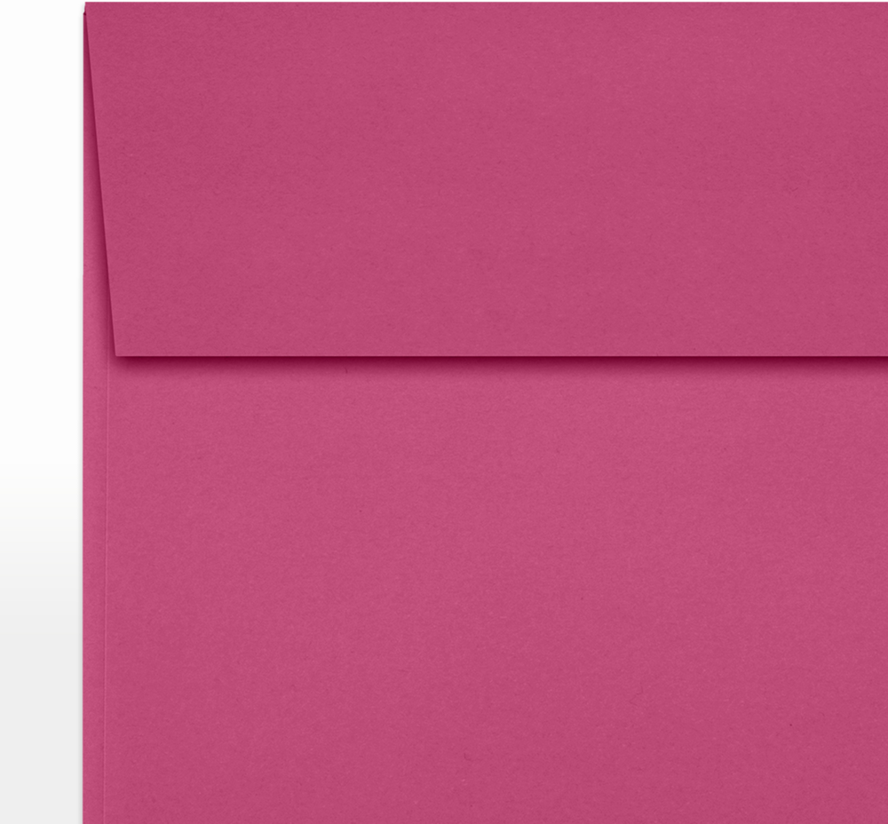 Fuchsia Pink Magenta 32lb 5 1/2 x 5 1/2 Square Envelopes with Peel & Seal