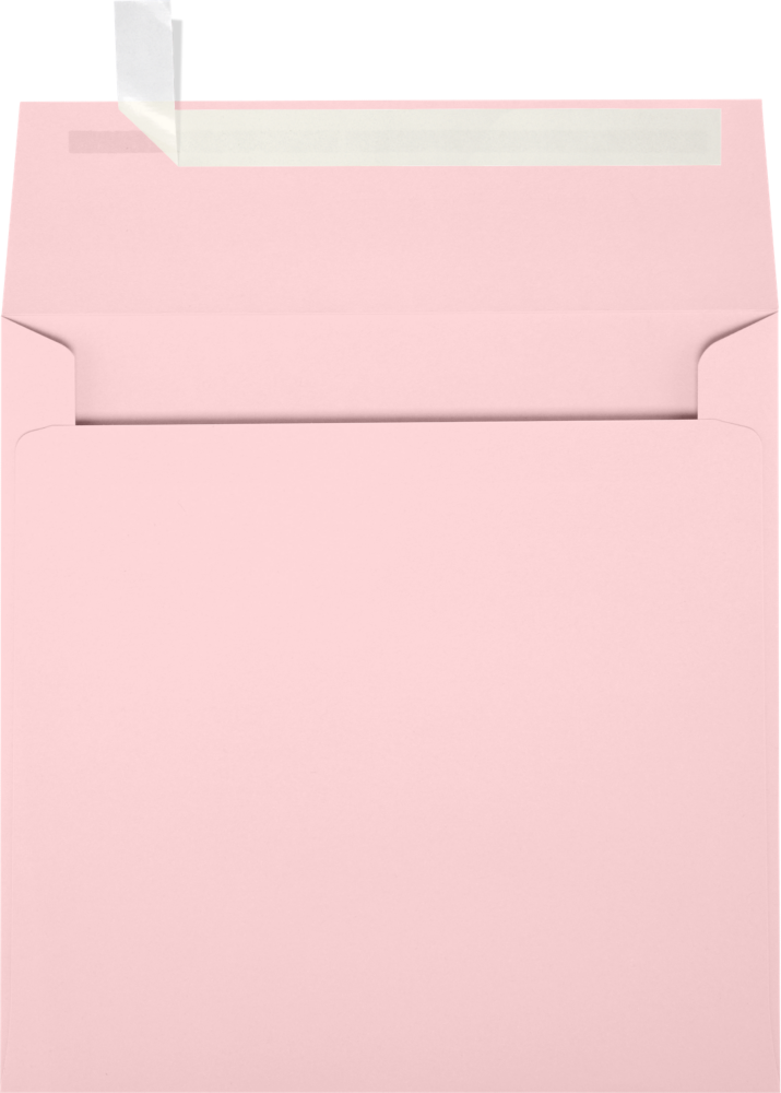 Baby Candy Pink 32lb 5 1/2 x 5 1/2 Square Envelopes with Peel & Seal