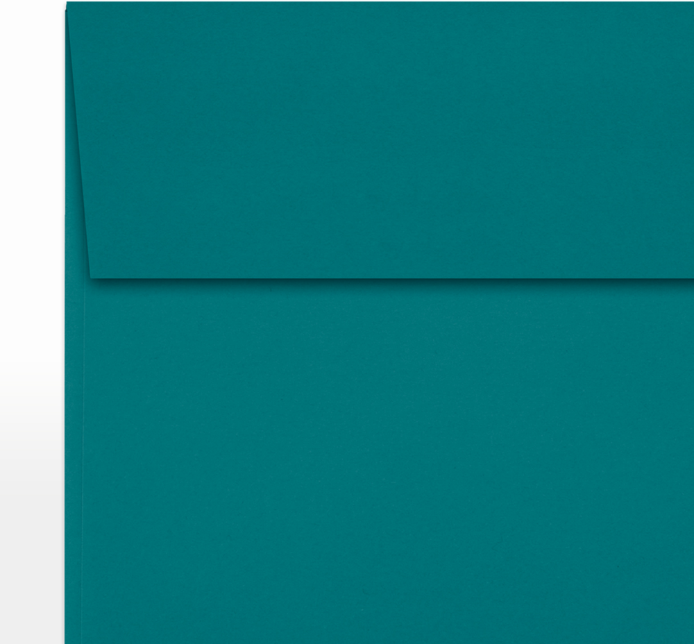 Teal Blue 32lb 5 1/2 x 5 1/2 Square Envelopes with Peel & Seal