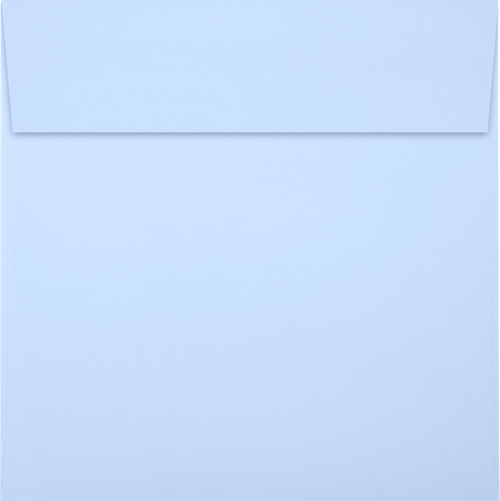 Baby Blue 32lb 6 1/2 x 6 1/2 Square Envelopes with Peel & Seal