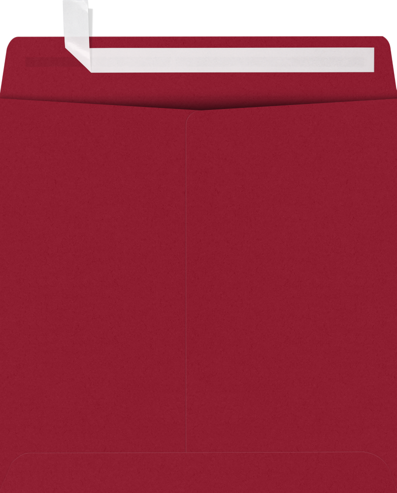 Garnet Dark Red 32lb 7 1/2 x 7 1/2 Square Envelopes with Peel & Seal