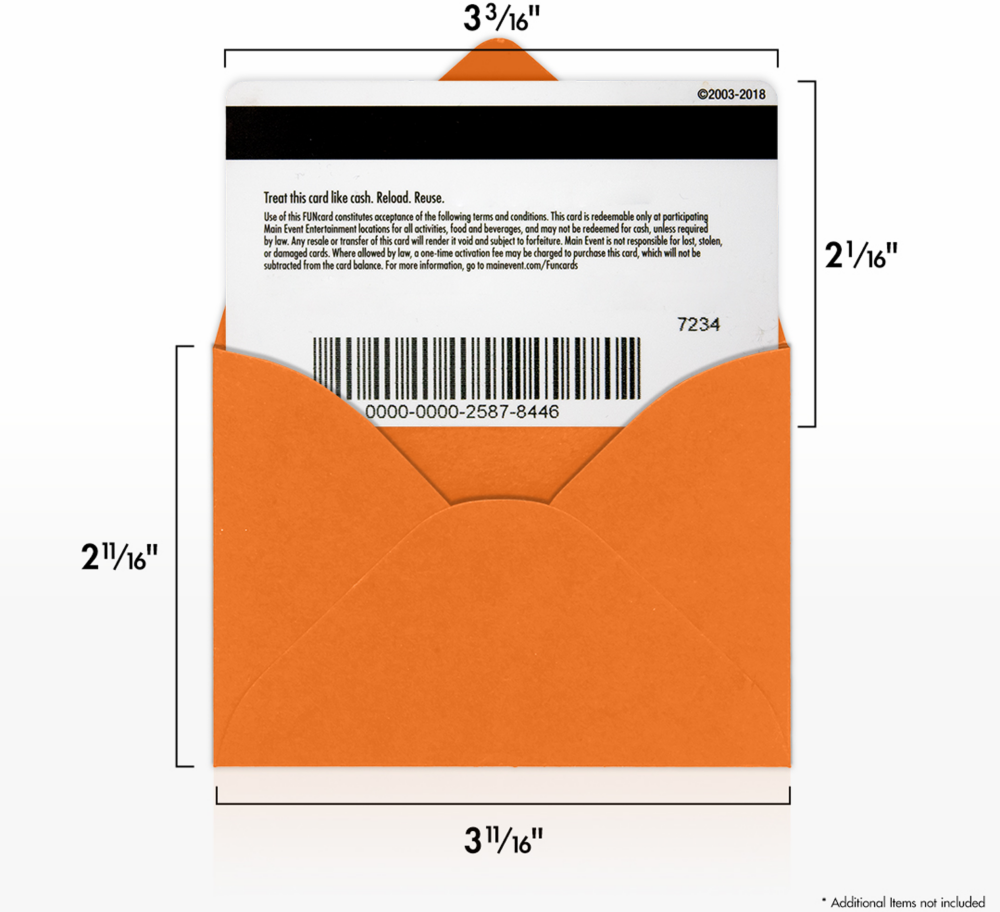 Mandarin Orange 32lb #17 Mini Envelopes (2 11/16 x 3 11/16)