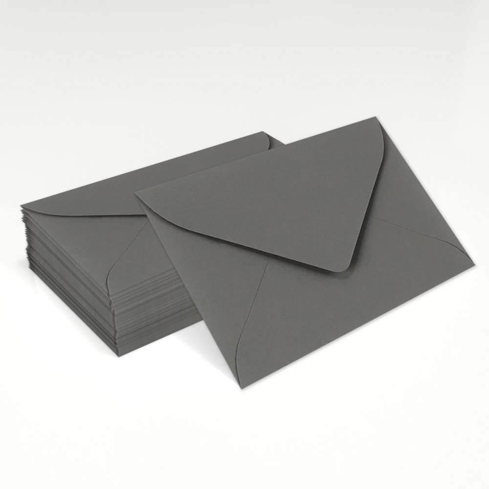 Dark Smoke Gray 32lb #17 Mini Envelopes (2 11/16 x 3 11/16)