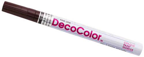 Dark Brown Fine Line Opaque Paint Markers