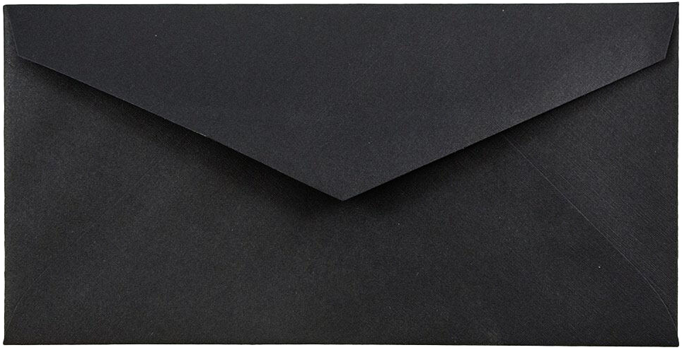 Black Linen 32lb #7 3/4 Monarch Envelopes (3 7/8 x 7 1/2)