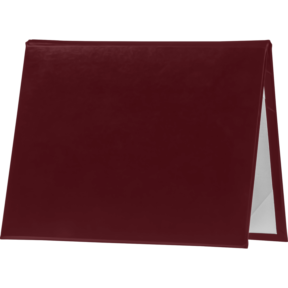 10 1/2 x 12 1/2 Landscape Padded Diploma Covers (Holds 10 x 12 Document) - Maroon
