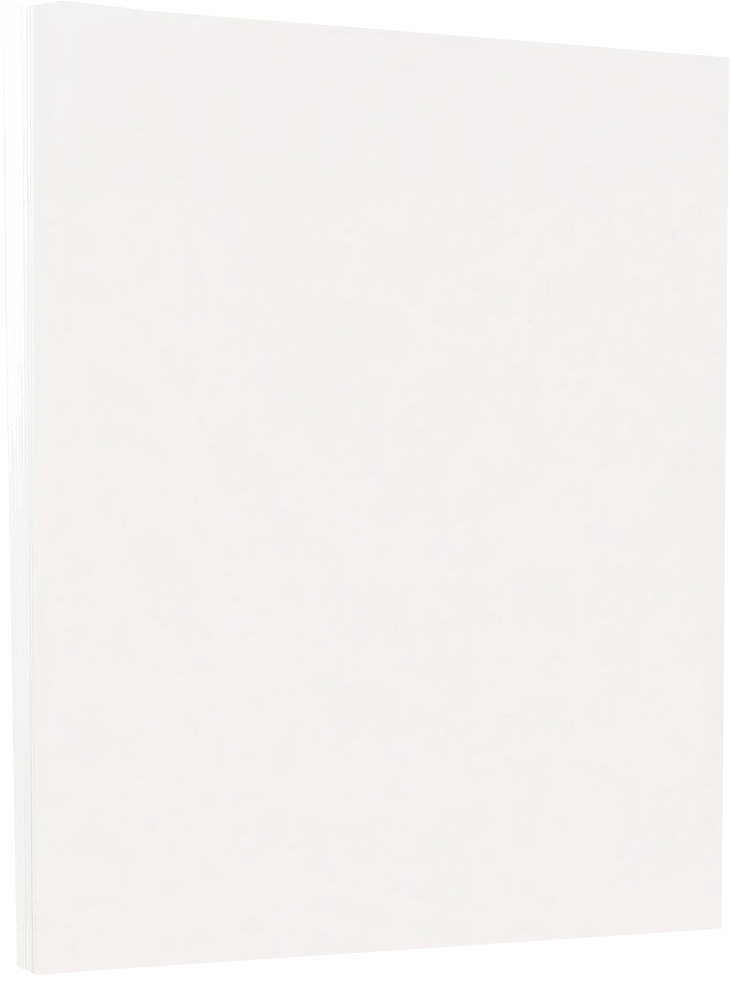 White 65lb 8 1/2 x 11 Cardstock