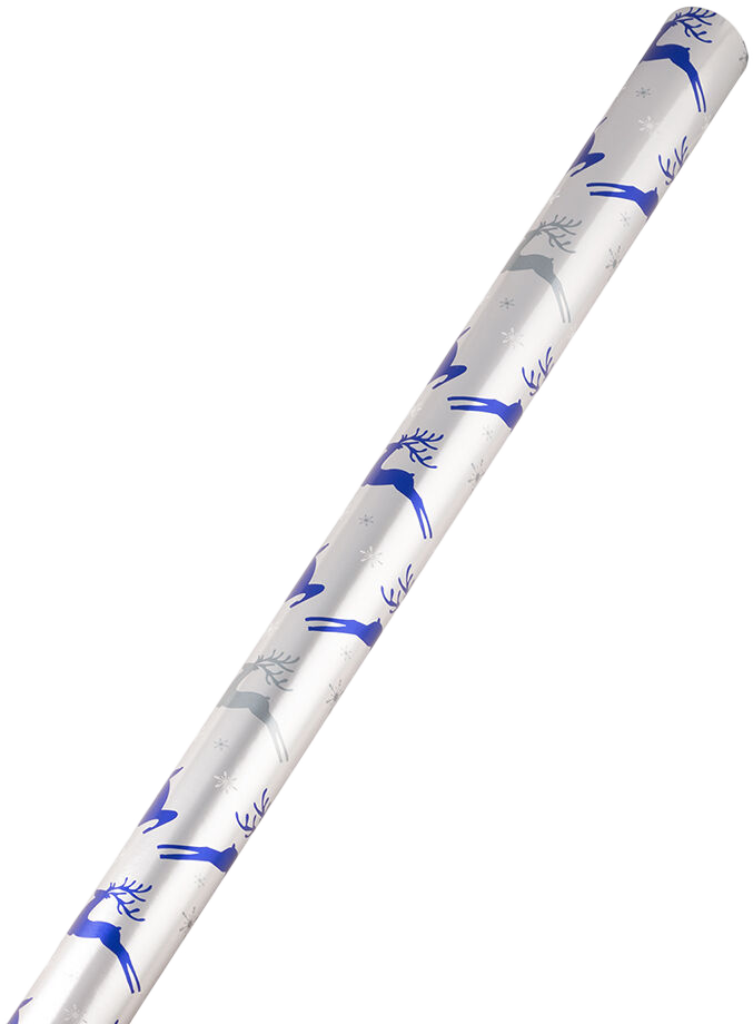 Hopping Reindeer Christmas Wrapping Paper (12 Sq Ft)