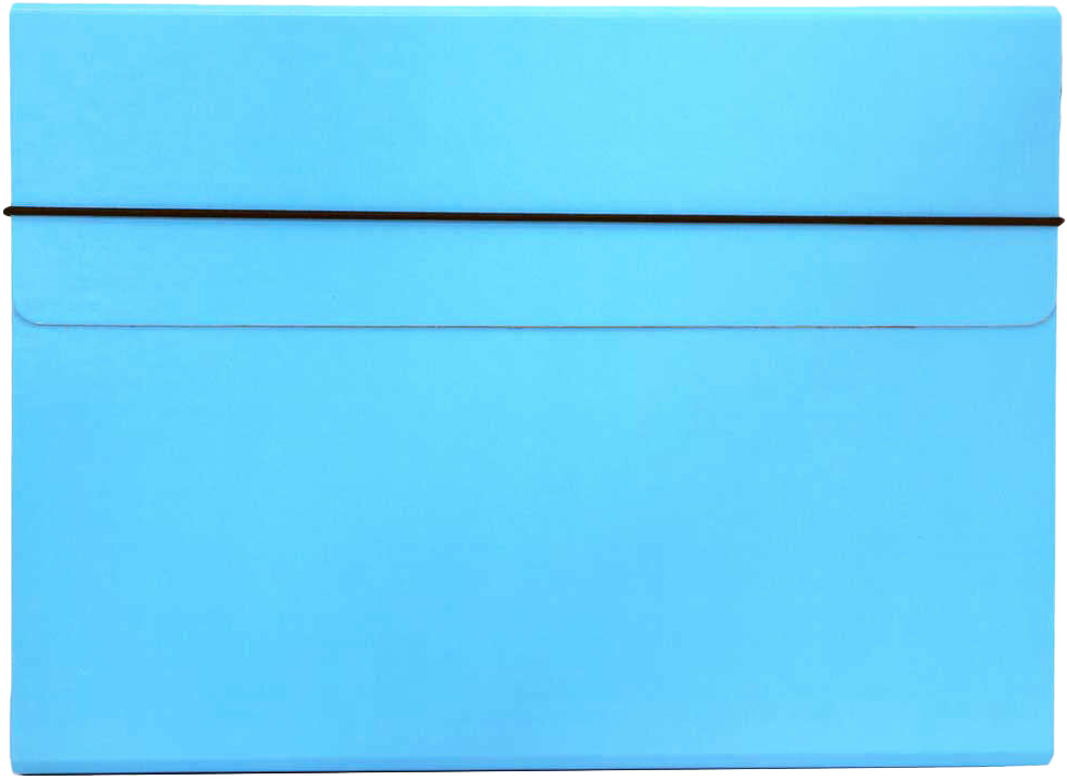 Sky Blue 9 1/4 x 12 1/2 x 1/2 Thin Elastic Portfolios