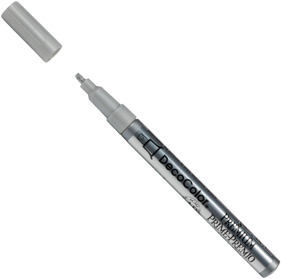 Silver Opaque Leafing Tip Paint Markers