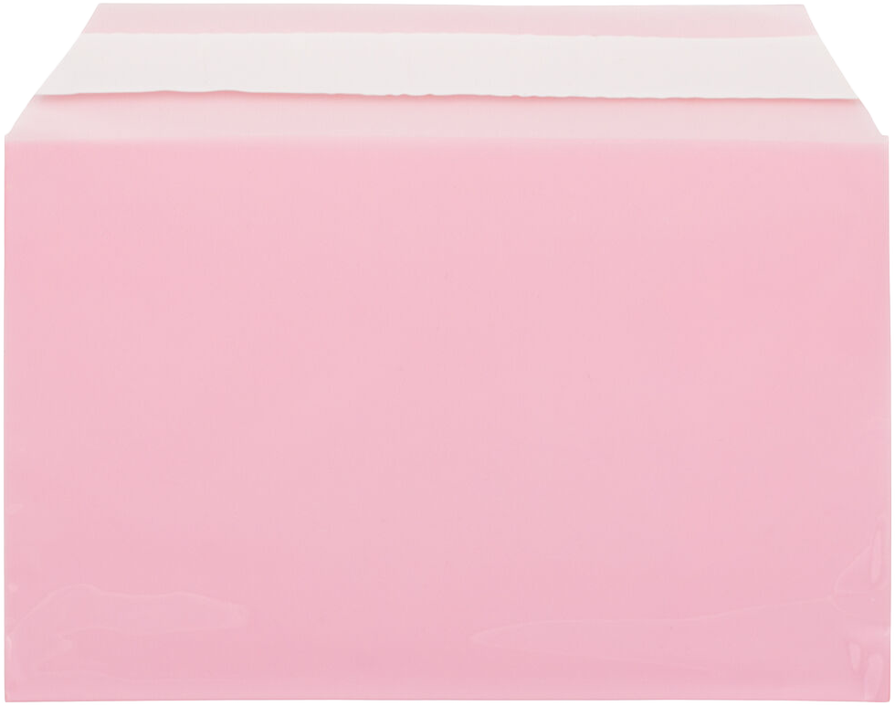 Light Red 1.6mil 5 7/16 x 8 5/8 Cello Envelopes with Peel & Seal
